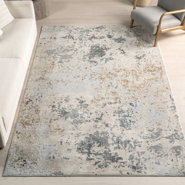 Nuloom Chastin Modern Abstract Area Rug, Beige 6'7"x9'