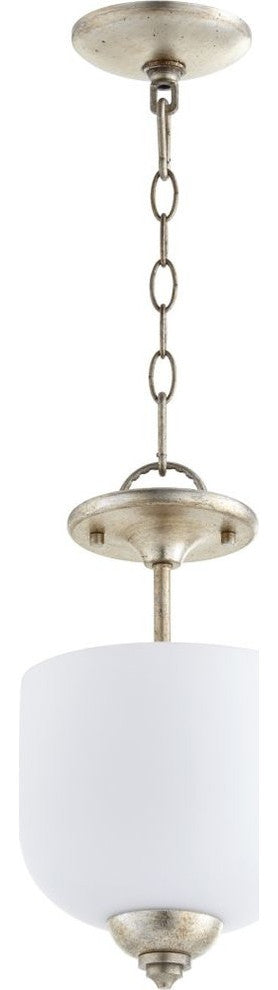 Richmond  3-Light Dual Mount, Aged Silver Leaf