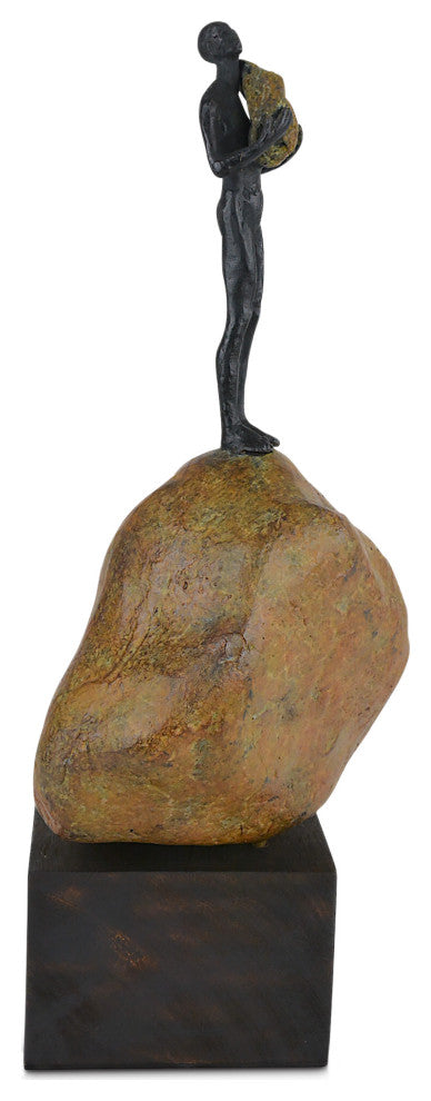 Man on Rock Medium Bronze