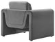 Waverly Performance Velvet Armchair - Gray