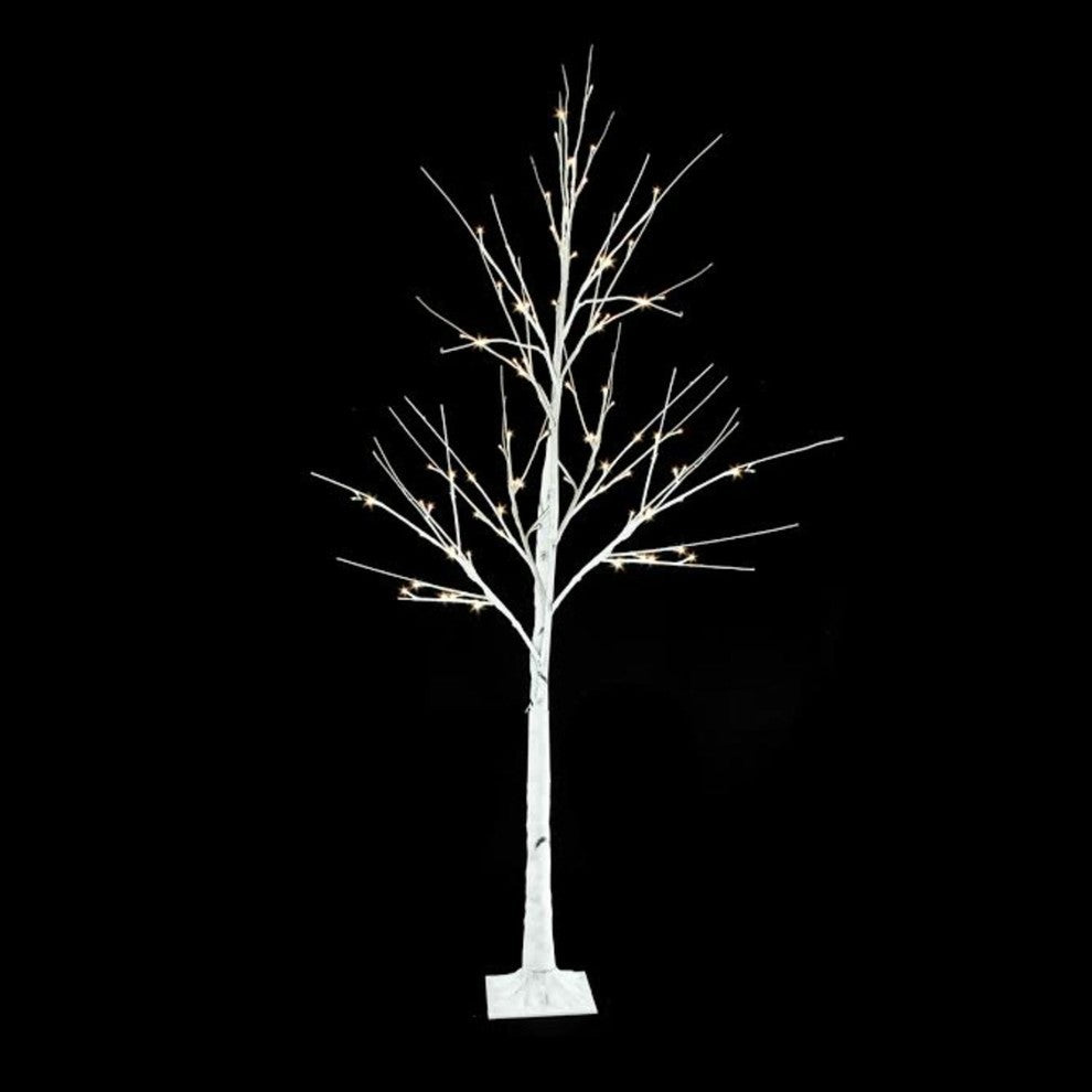White Christmas Twig Tree Outdoor Decoration, LED Lights