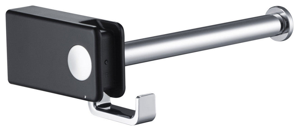Artis Bathroom Hardware Accessory Tissue Holder With Hook, Chrome Black