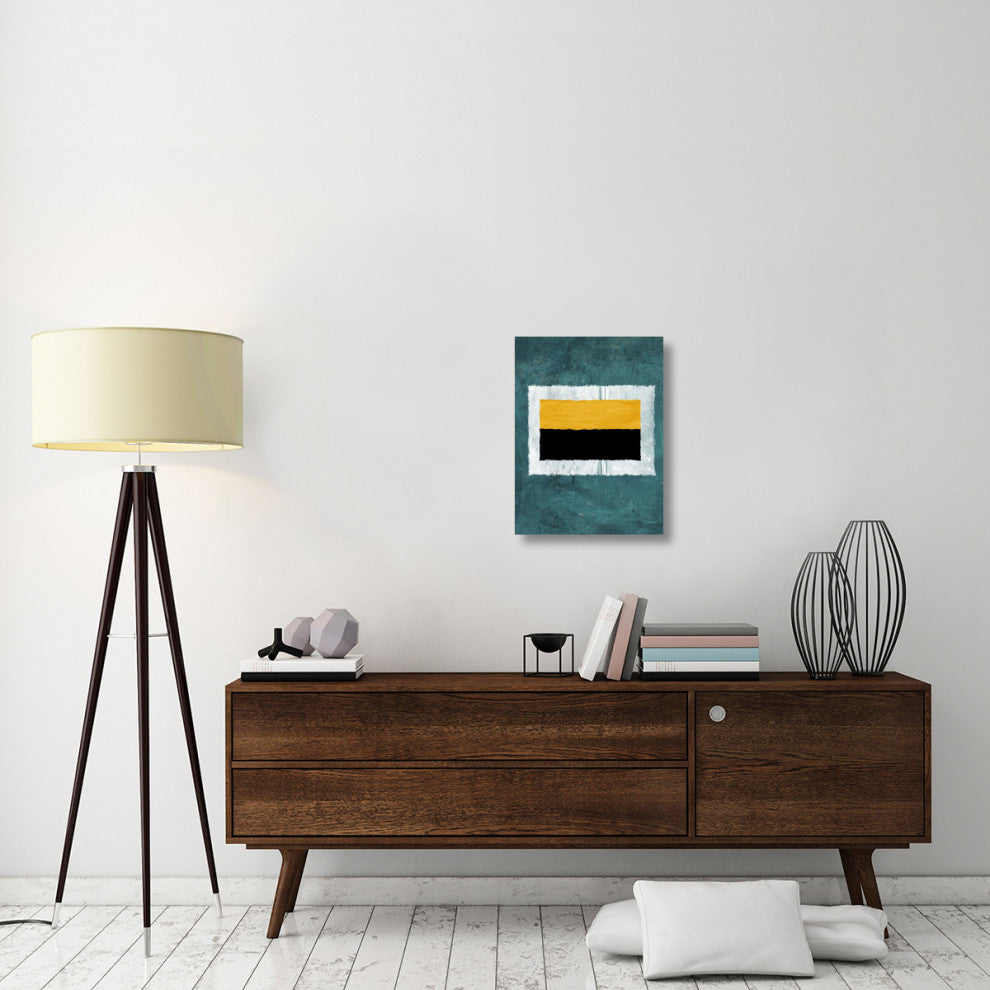 "Green And Yellow Abstract Theme 5" Fine Art Print