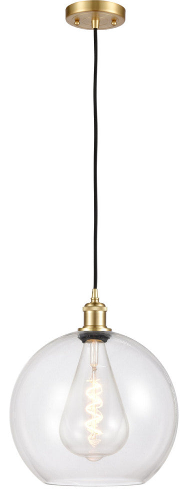 Innovations 516-1P-SG-G122-12-LED 1-Light Mini Pendant, Satin Gold