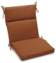 18"x38" Spun Polyester Outdoor Squared Seat/Back Chair Cushion, Mocha