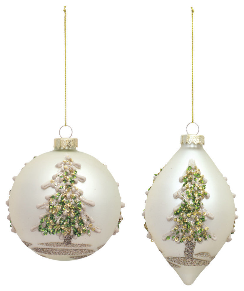 Glass Ornament, 6-Piece Set
