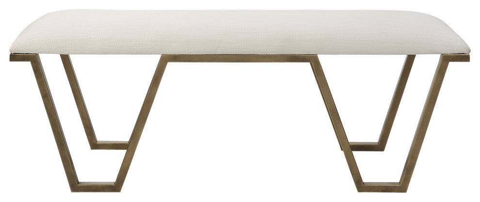 Uttermost Farrah Geometric bench