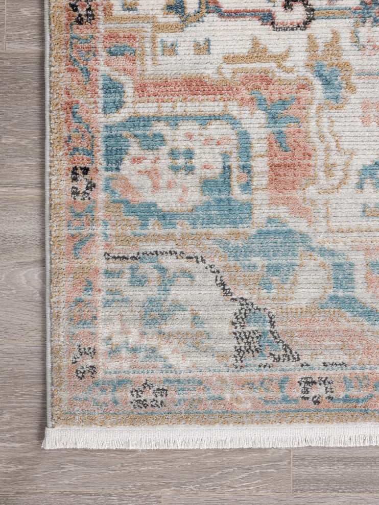 Abani Azure Collection AZR110A Beige Faded Vintage Persian Area Rug
