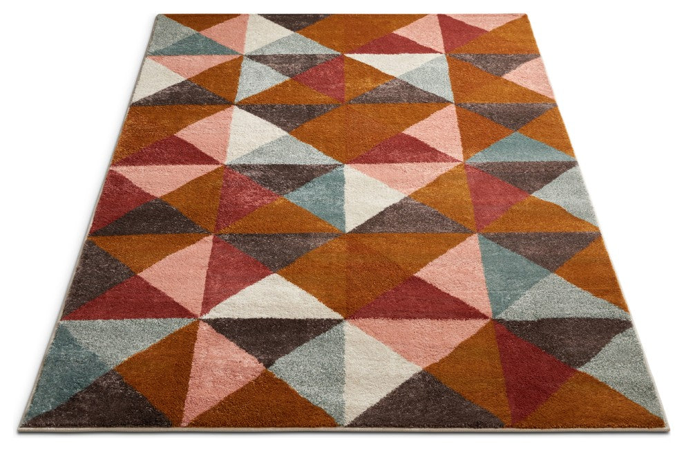 Well Woven Vettore Lexington Modern Geometric Triangles Multi Area Rug