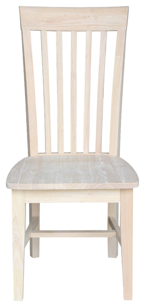 Set of Two Tall Mission Chairs, Unfinished