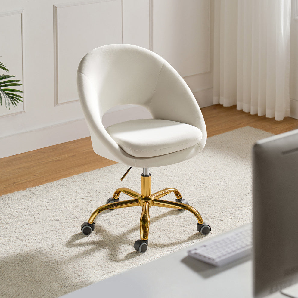 Savas Task Chair, Ivory
