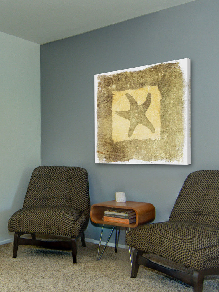 "Star in a Square" Painting Print on Canvas by Irena Orlov