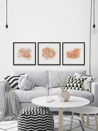 Smoke of Deceit Triptych, 3-Piece Set, 24x24 Panels