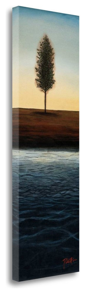 "Across The Water I - Blue Landscape" By Patrick St.Germain, Gallery Wrap Canvas