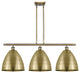 Ballston Dome Island Light, Antique Brass, Antique Brass