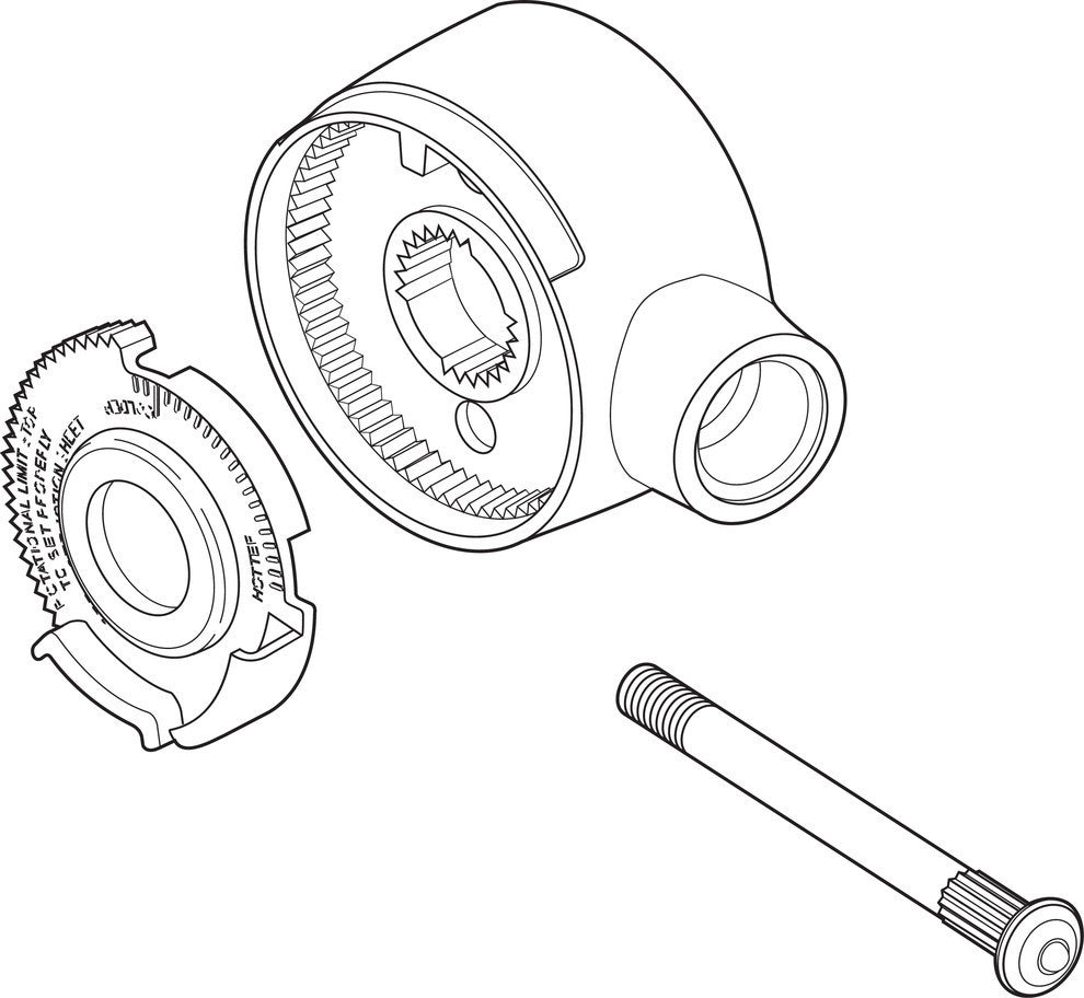 Delta 17 Series Single Lever Handle Kit, Polished Chrome