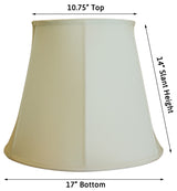 Empire Eggshell Shantung Premium Lampshade 10.75"x17"x14"