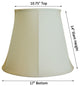 Empire Eggshell Shantung Premium Lampshade 10.75"x17"x14"