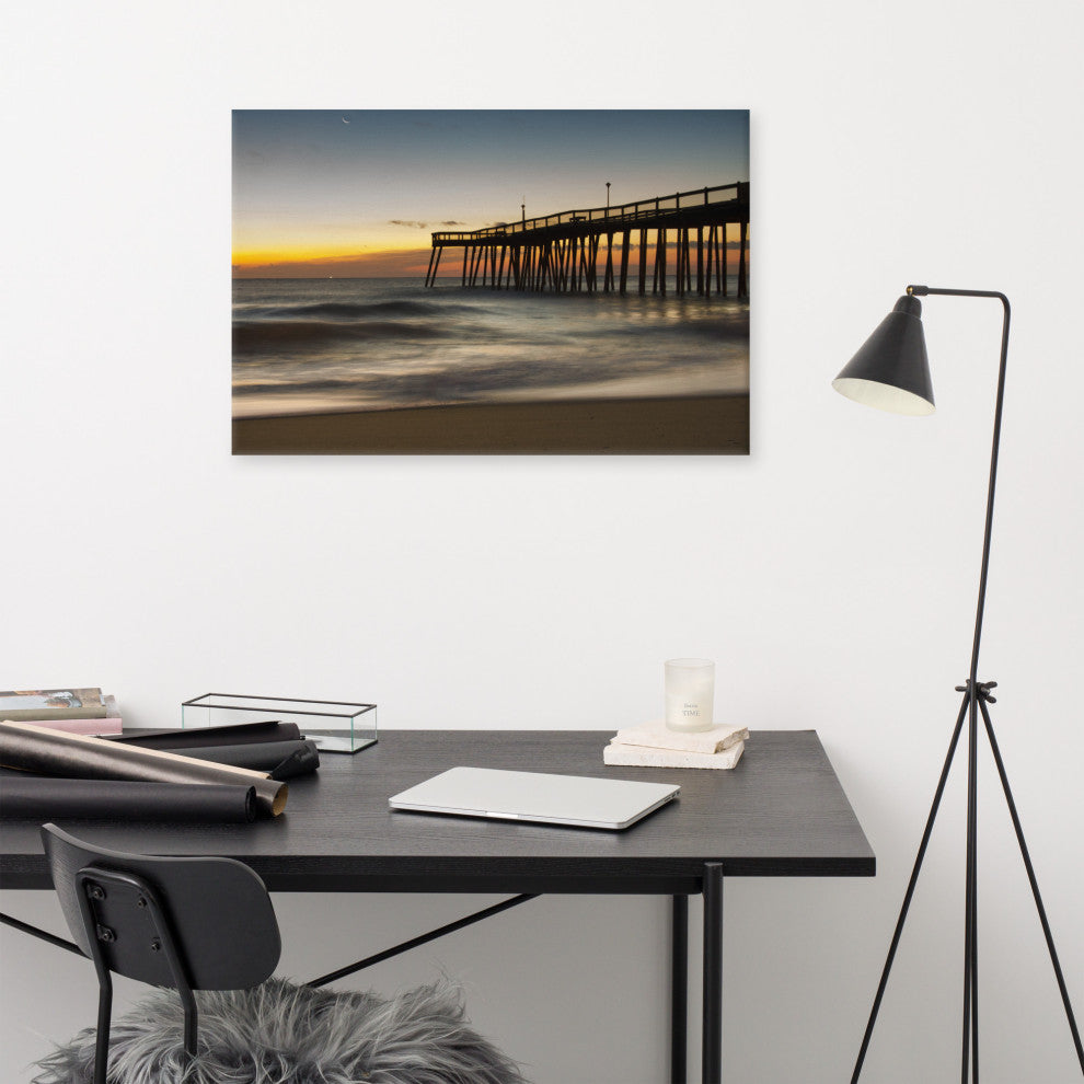 Motion of the Ocean Coastal Landscape Photo Canvas Wall Art Print, 24" X 36"