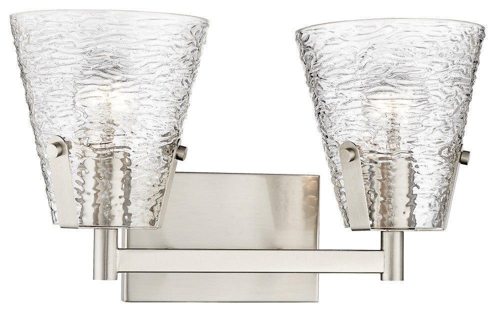 Z-LITE 2-Light Vanity, Brushed Nickel