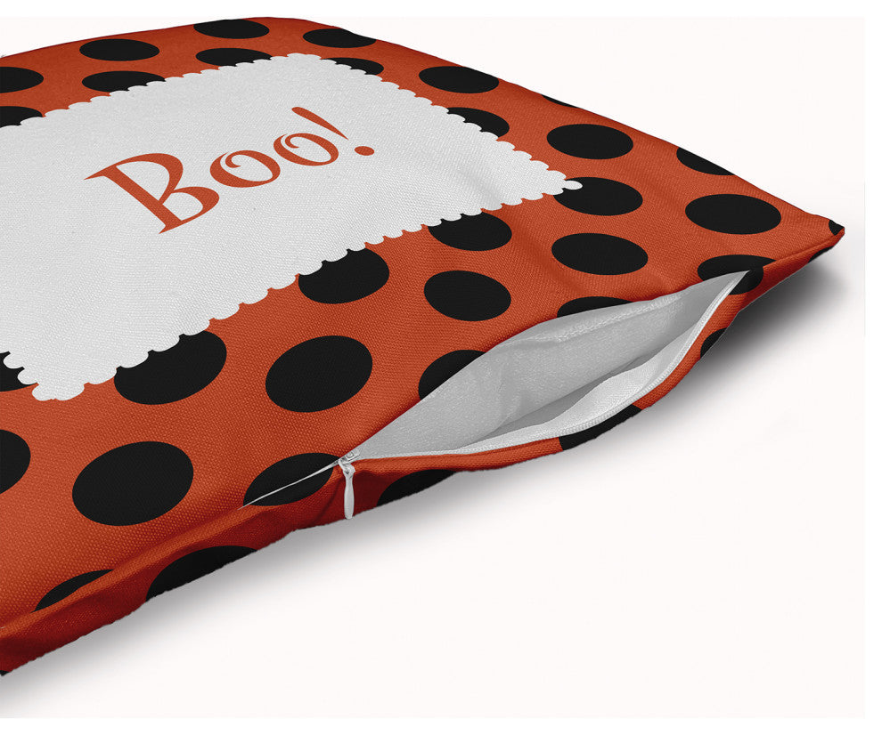 Halloween Boo Dots Accent Pillow With Removable Insert, Harvest Orange, 26"x26"