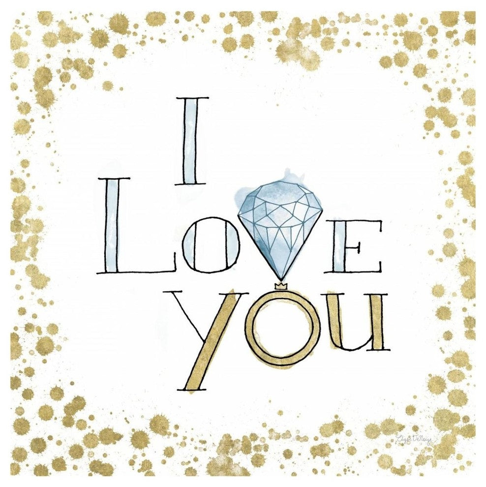 "Love Rocks I" Digital Paper Print by Elyse DeNeige, 42"x42"