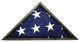 HomeRoots Rustic Weathered Grey Reclaimed Wood Triangle Wooden Display Flag Case
