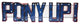 Illuminated  Smu Mustangs Pony Up Recycled Metal Wall Decor