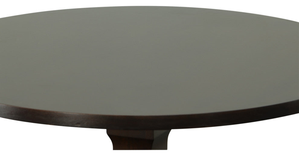Regency Round Pedestal Table, Espresso