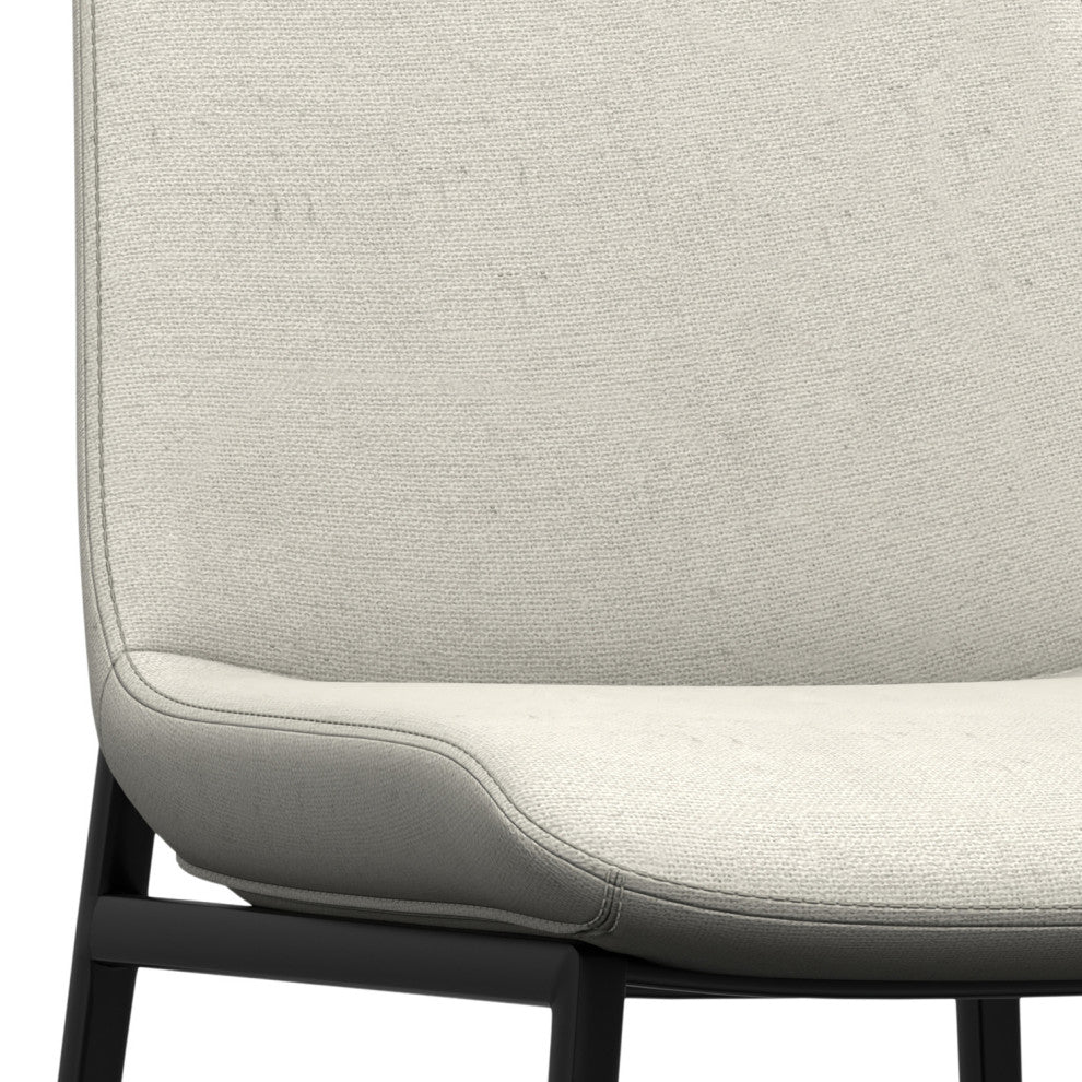 Savannah Dining Chair (Set of 2) in Natural Linen Look Fabric
