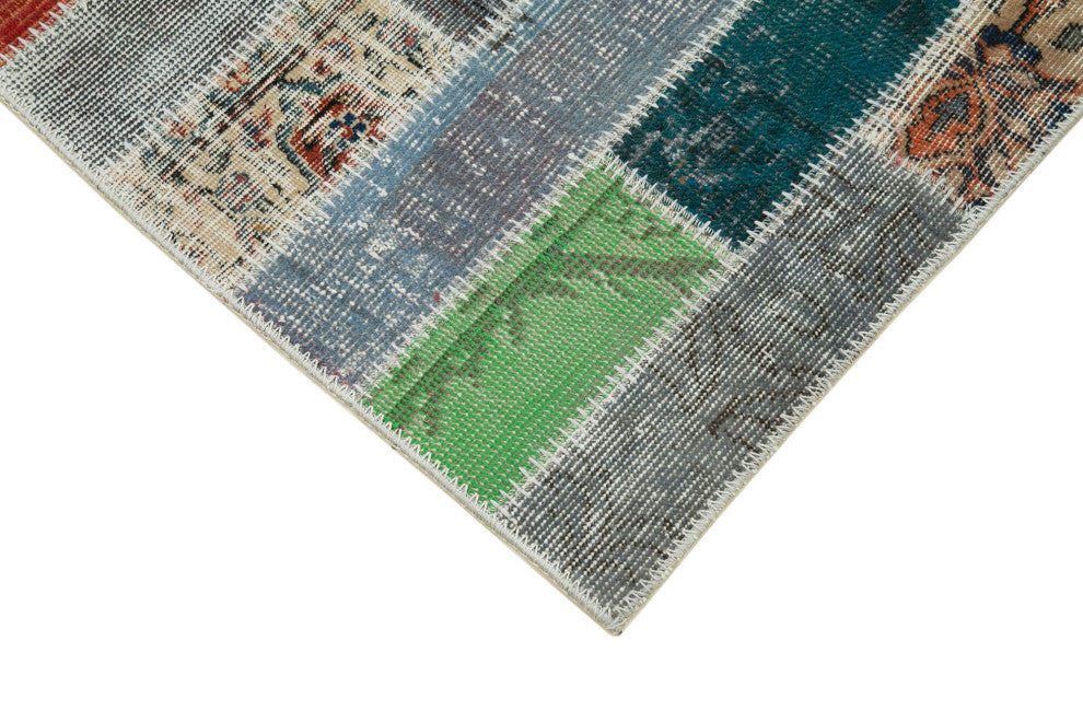 Rug N Carpet - Hand-Knotted Oriental 3' 3" x 10' 4" Overdyed Runner Area Rug