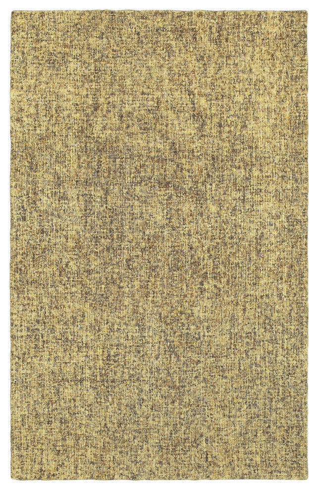 Oriental Weavers Finley Collection Grey/ Gold Solid Indoor Area Rug 5'X8'
