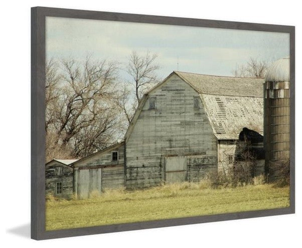 "Barn Profile" Framed Painting Print, 18"x12"
