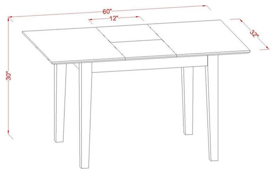 7 Pc Kitchen Dinette Set - Table With 6 Kitchen Dining Chairs