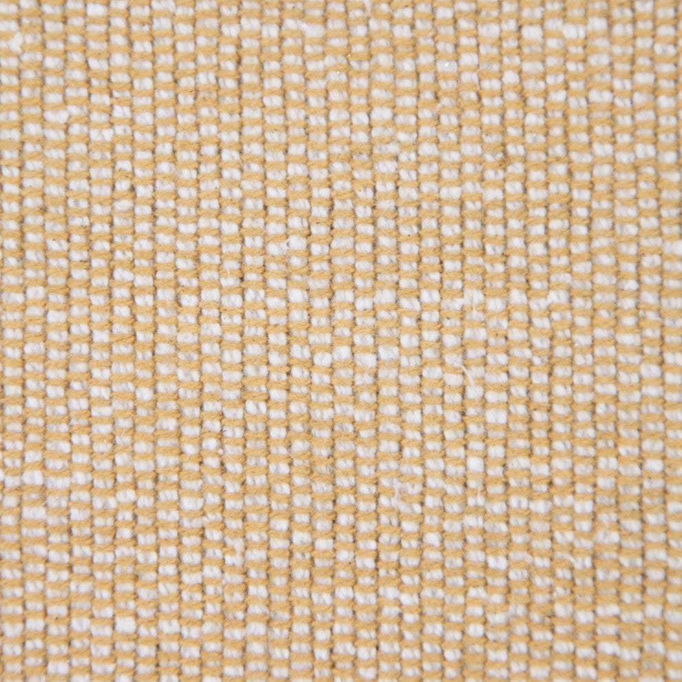 Ox Bay Handwoven Tan/White Solid Organic Cotton Pillow Cover, 20"x20"