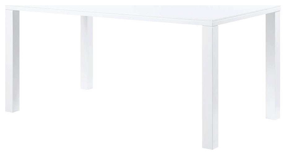 ACME Pagan Dining Table, White High Gloss Finish