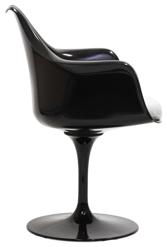 Modern Contemporary Kitchen Dining Armchair White