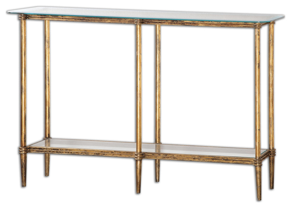 Uttermost Elenio Glass Console Table