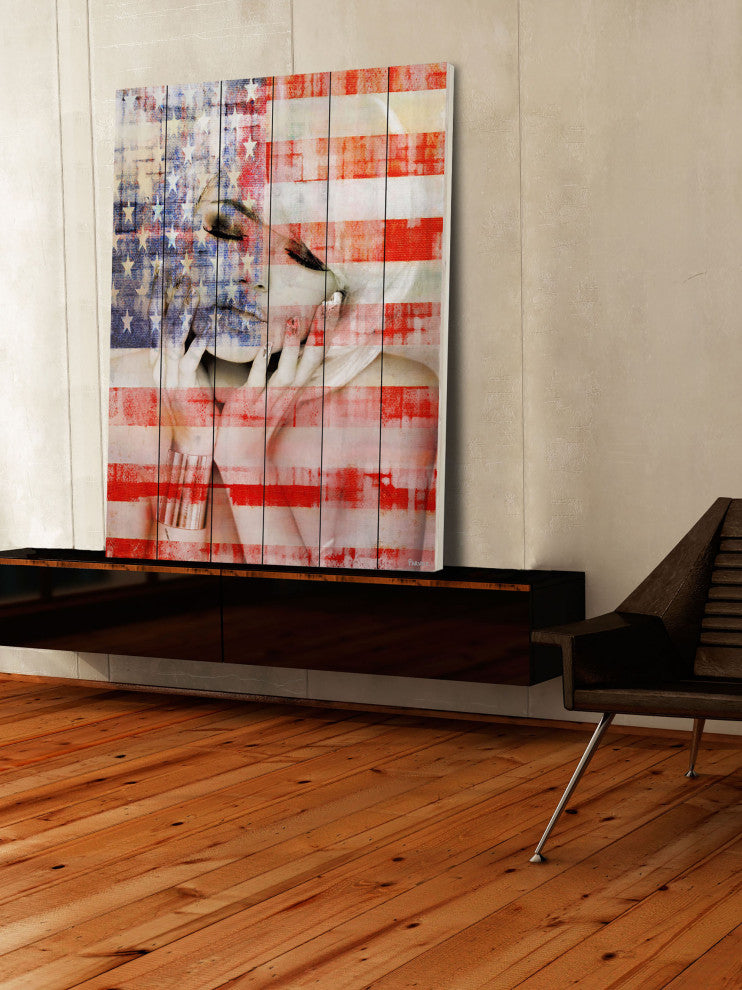 "State Dreams" Print on White Wood, 40"x60"