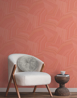 Desert Red Dotted Maze Wallpaper