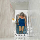 Ella Elite 32"x52" Acrylic Massage Walk-In Bathtub Inward Swing Door, Dual Drain