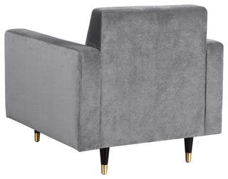 Lola Velvet Upholstered Chair, Gray