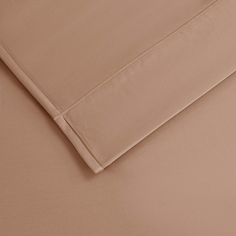 Beautyrest 600 Thread Count Cooling 4-Piece Sheet Set, Rose Gold Brown, King