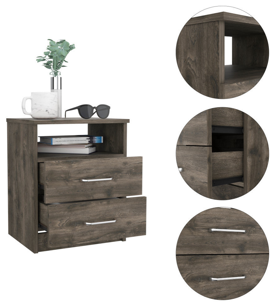 Oklahoma Night Stand, Dark Brown