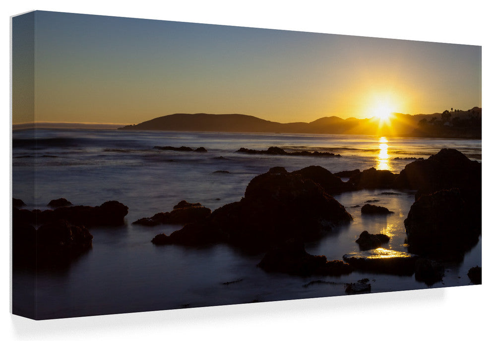 Chris Moyer 'Pismo Sunset' Canvas Art, 24"x12"