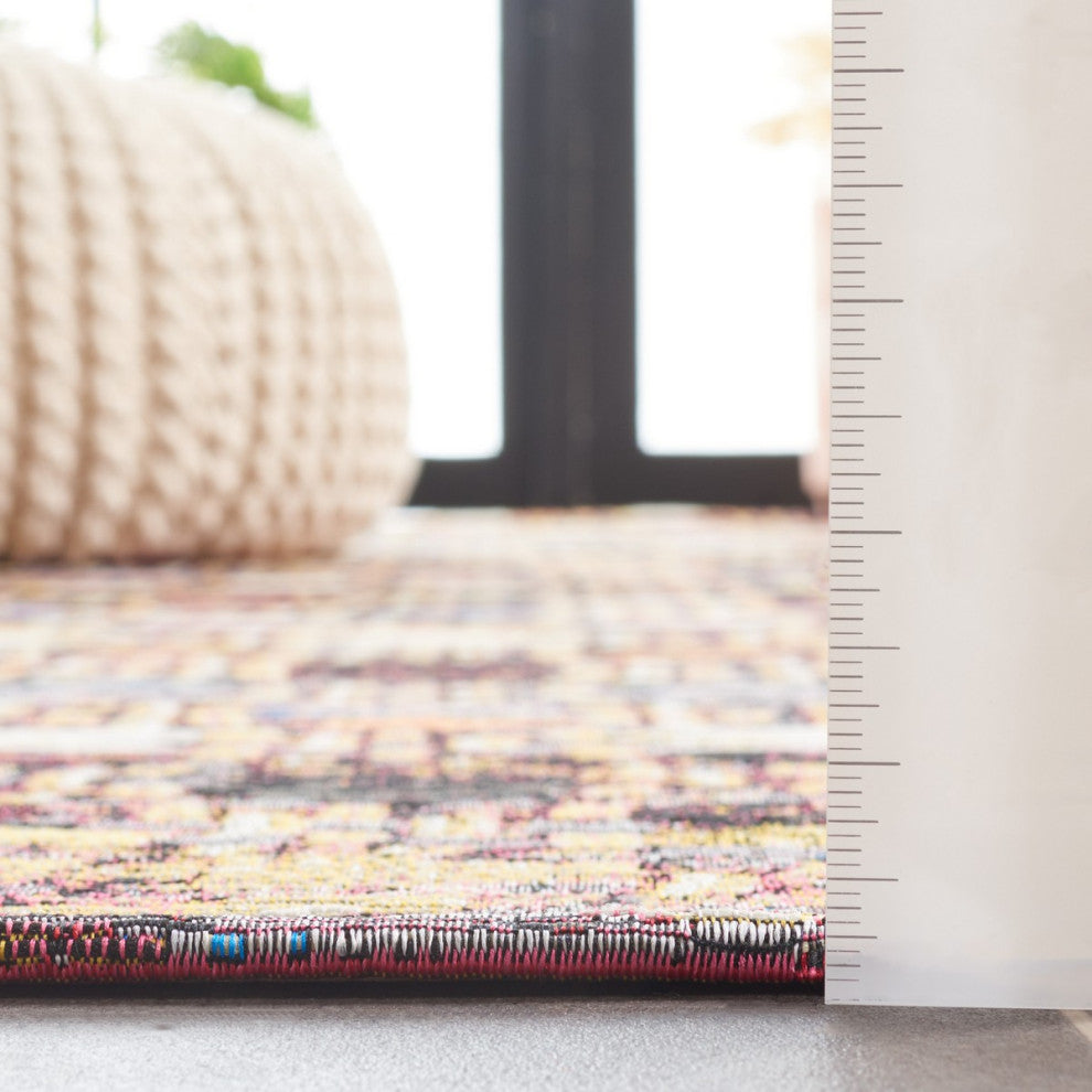 Safavieh Barbados Collection Indoor-Outdoor, BAR546 Rug, Purple/Green/Rust, 4'x6'