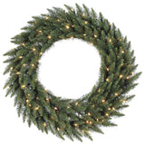 Vickerman Camdon Fir Wreath, 120", Warm White LED Lights