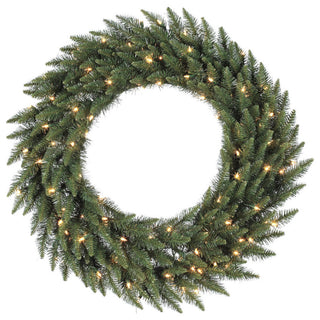 Vickerman Camdon Fir Wreath, 120", Warm White LED Lights