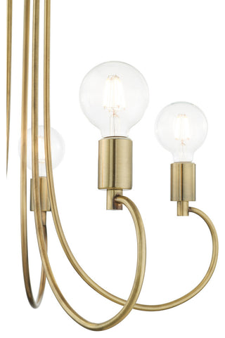 Livex Lighting Bari 5 Light Antique Brass Chandelier