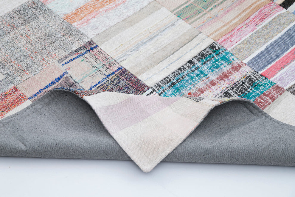 Rug N Carpet - Handmade Turkish 8' 2'' x 10' 0'' Unique Patchwork Kilim Rug